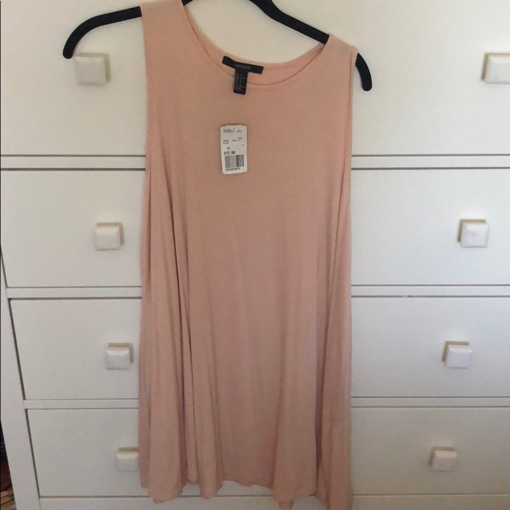 ⭐️ NWT ⭐️ Forever21 Tank Top T-Shirt Dress - Blush